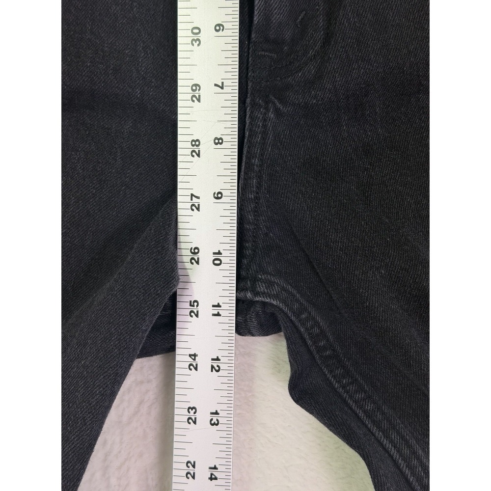 Abercrombie And Fitch Jeans Womens 29 Black Denim 90s Straight Mid Rise Stretch - Picture 4 of 9